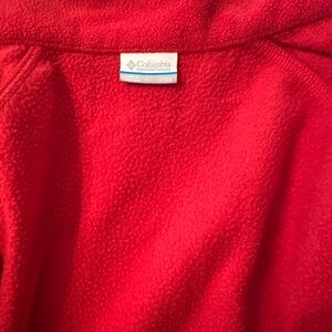 Columbia Vibrant Red Fleece Pullover